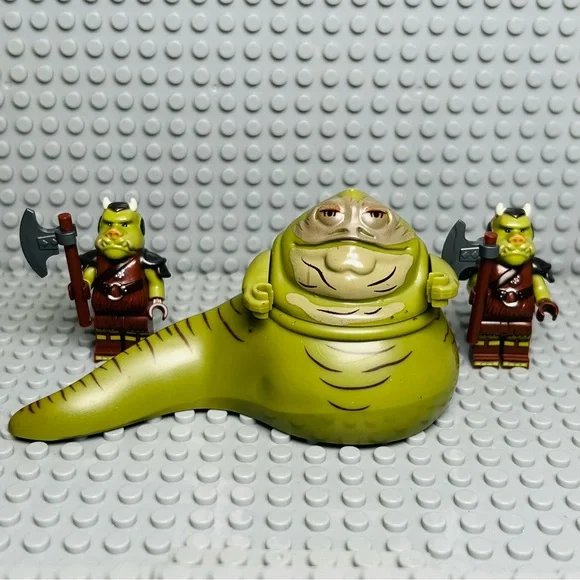 Jabba and Gamorrean star wars Custom Minifigures Lot of 3 - Picture 1 of 3